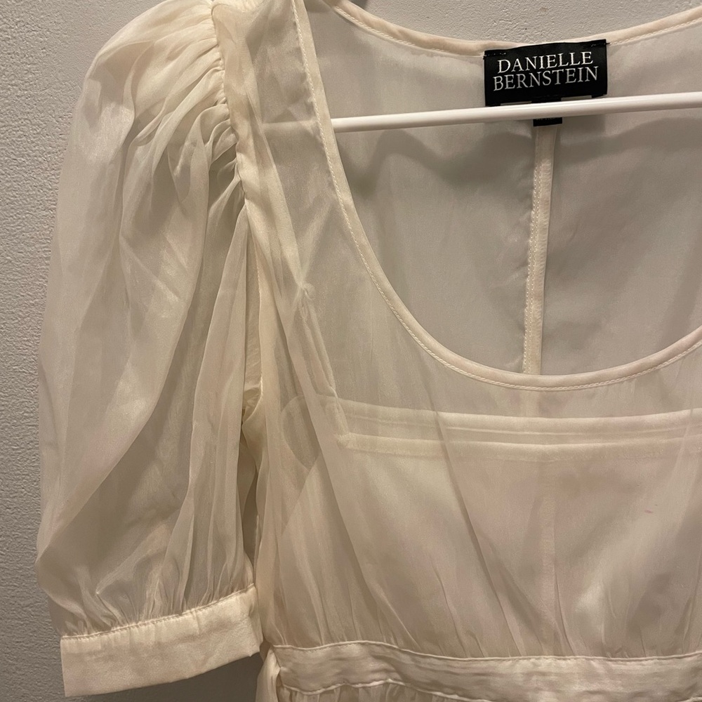 Danielle Bernstein for Macy’s organza white cloud dress - Picture 3 of 4